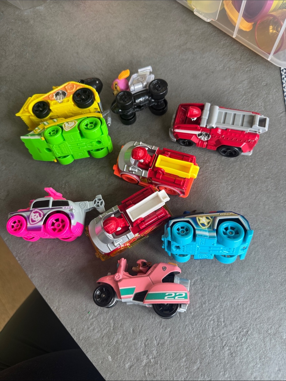 Paw Patrol Mini Vehicles Car Bundle with Some Neon Included